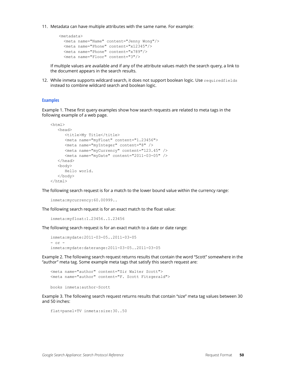 Google Search Appliance Protocol Reference User Manual | Page 50 / 116