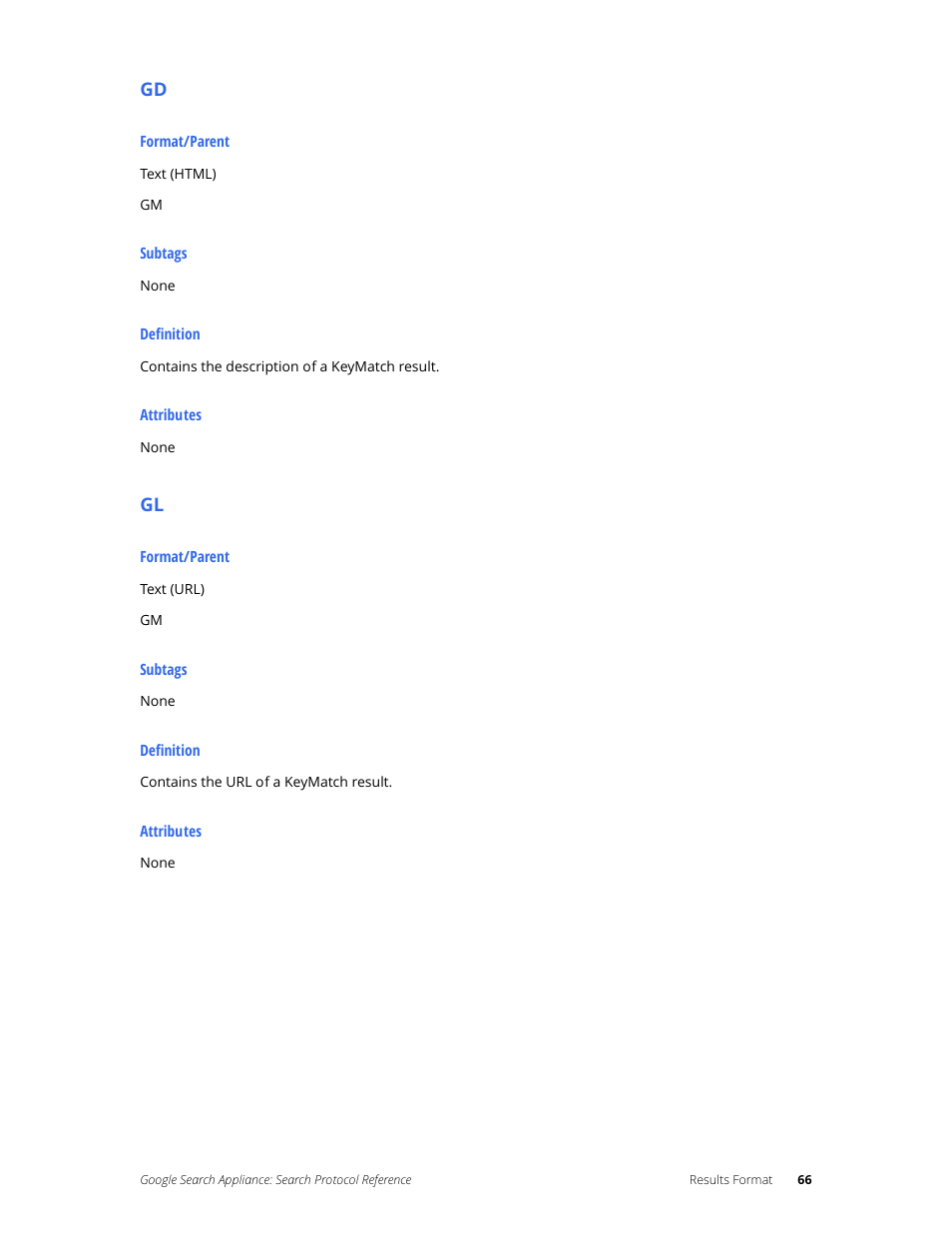 Google Search Appliance Protocol Reference User Manual | Page 66 / 116