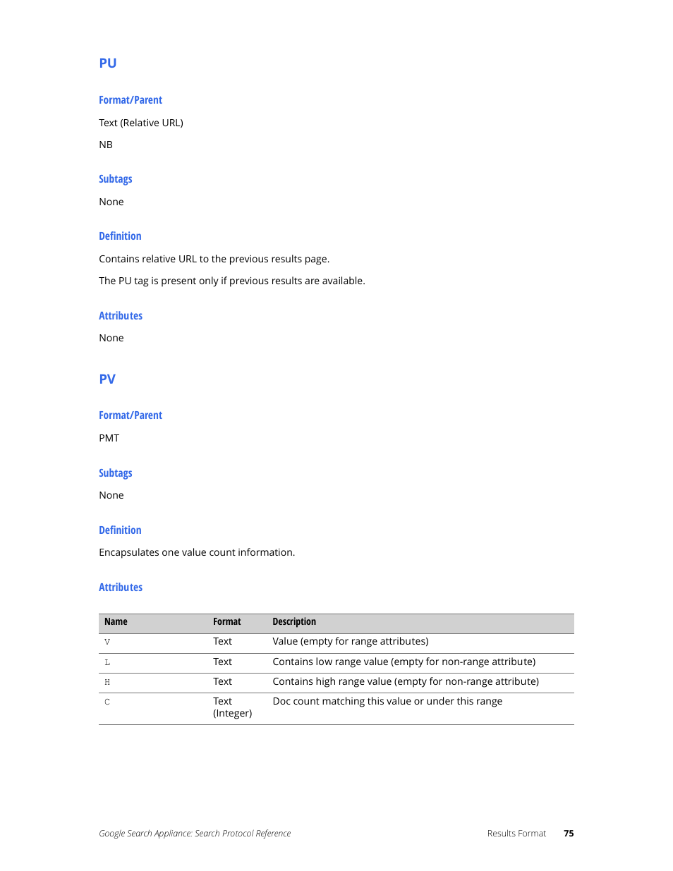 Google Search Appliance Protocol Reference User Manual | Page 75 / 116