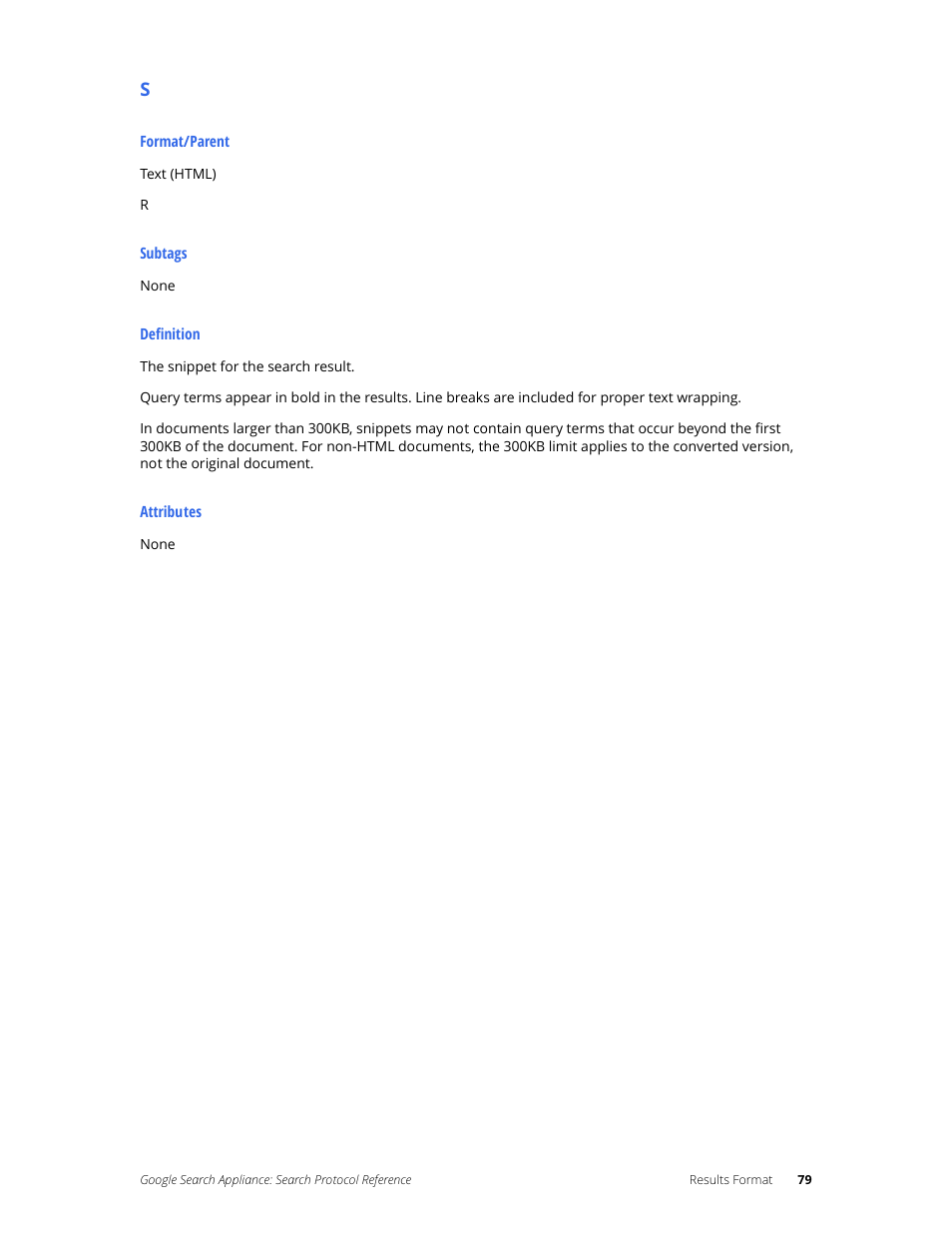 Google Search Appliance Protocol Reference User Manual | Page 79 / 116