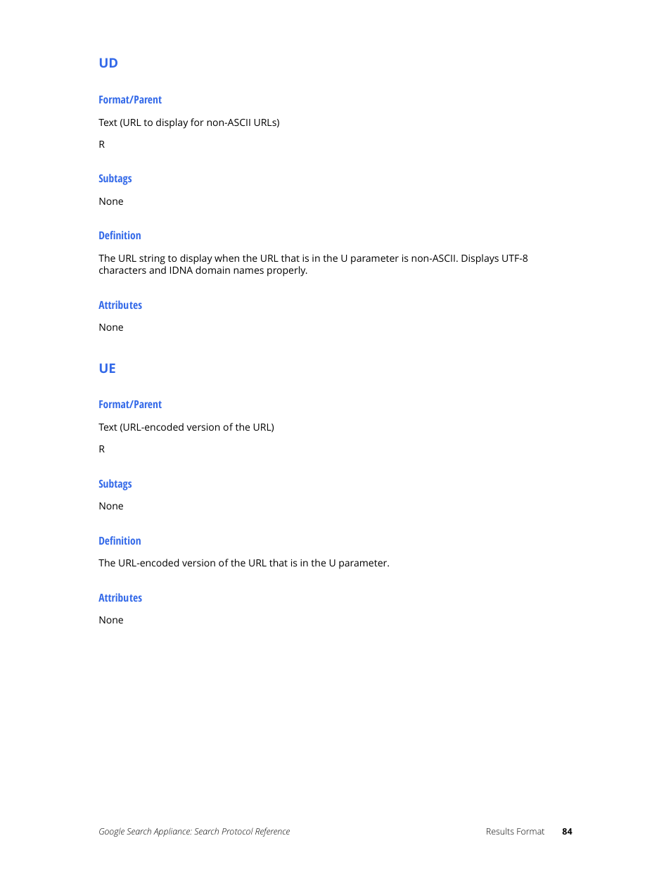 Google Search Appliance Protocol Reference User Manual | Page 84 / 116