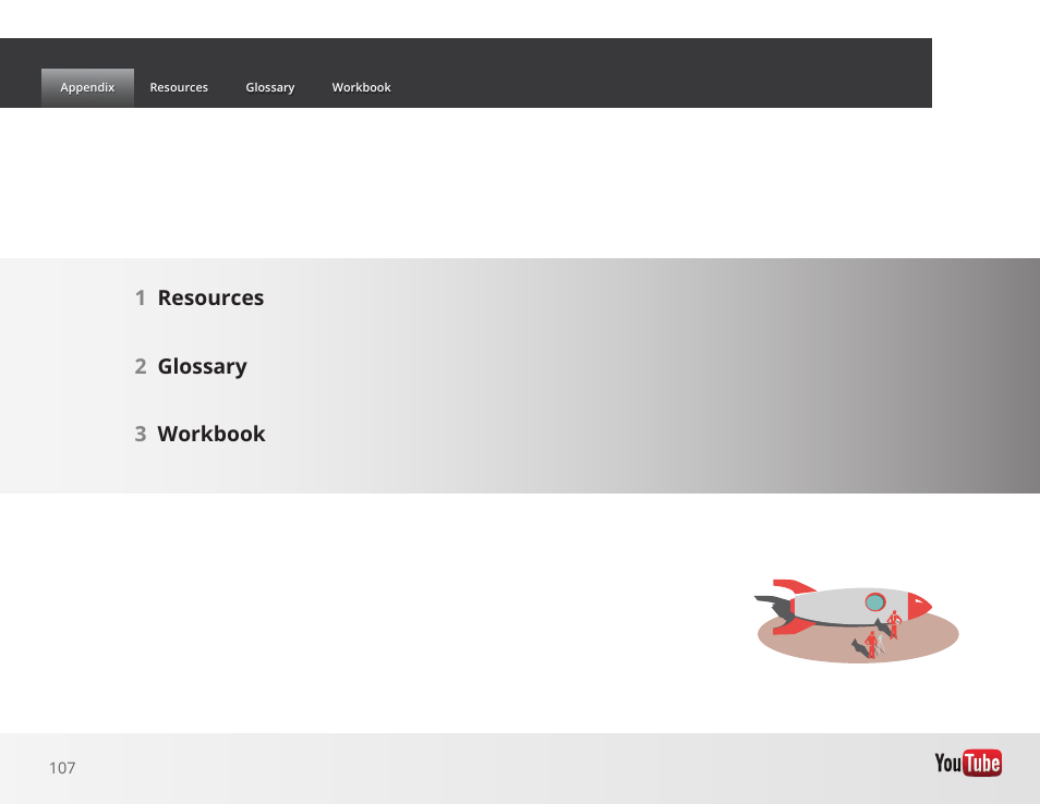 1resources 2 glossary 3 workbook | Google GROW YOUR BUSINESS WITH YOUTUBE A Step-by-Step Guide User Manual | Page 107 / 122