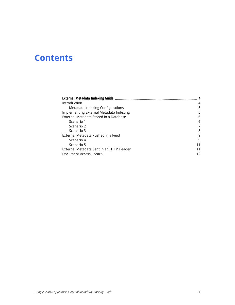 Google Search Appliance External Metadata Indexing Guide User Manual | Page 3 / 12