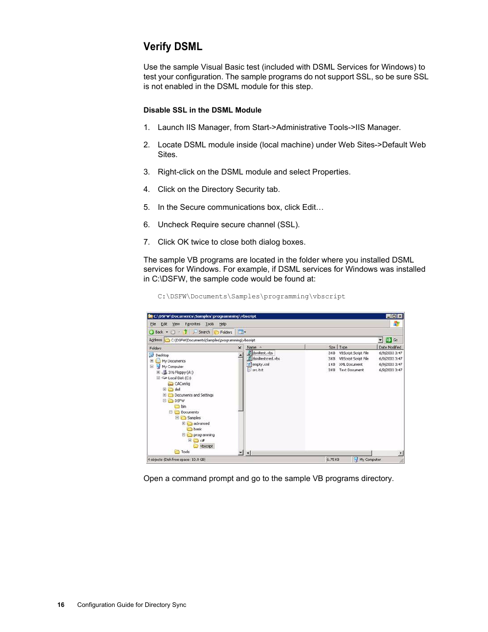 Verify dsml, Verify dsml 16 | Google Postini Directory Sync Configuration Guide User Manual | Page 16 / 66