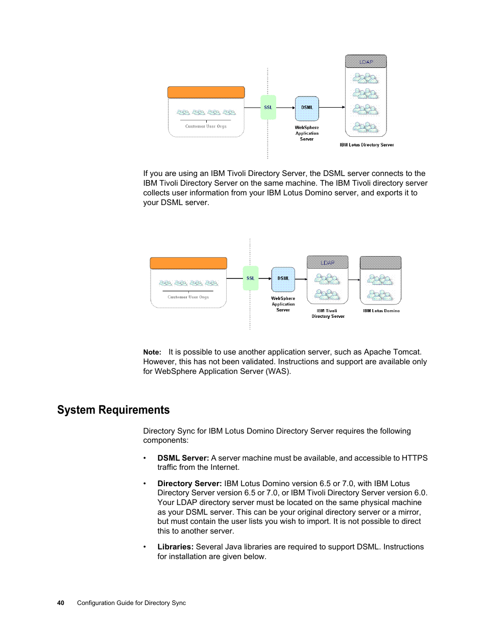 System requirements, System requirements 40 | Google Postini Directory Sync Configuration Guide User Manual | Page 40 / 66