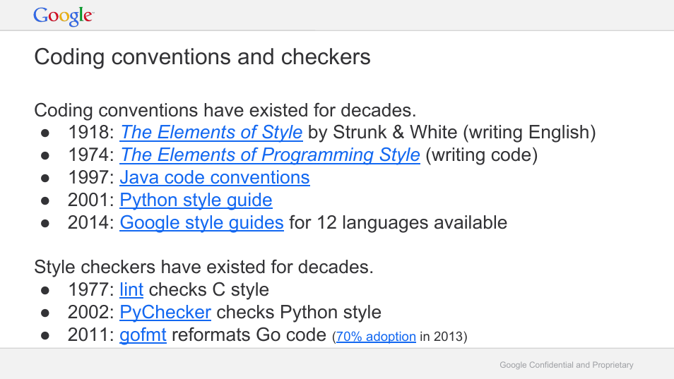 Coding conventions and checkers | Google RLint: Reformatting R Code to Follow the Google Style Guide User Manual | Page 19 / 19