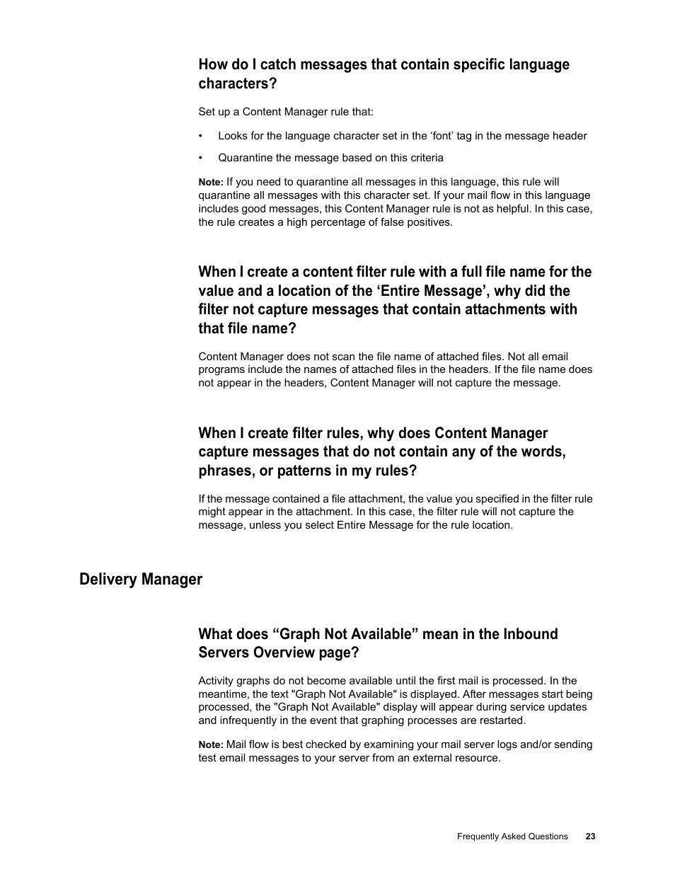 Delivery manager, Delivery manager 23 | Google Message Security Troubleshooting Guide User Manual | Page 22 / 66