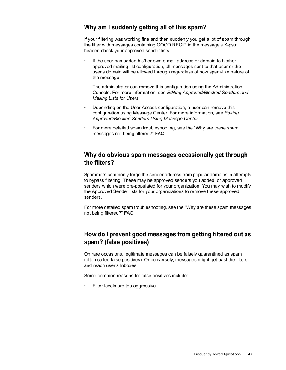 Why am i suddenly getting all of this spam | Google Message Security Troubleshooting Guide User Manual | Page 46 / 66