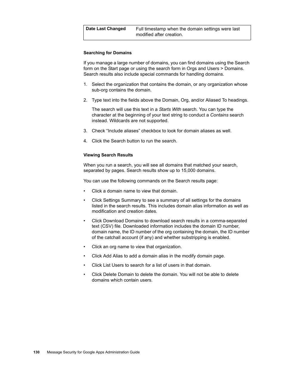 Google Message Security for Google Apps Administration Guide User Manual | Page 130 / 418