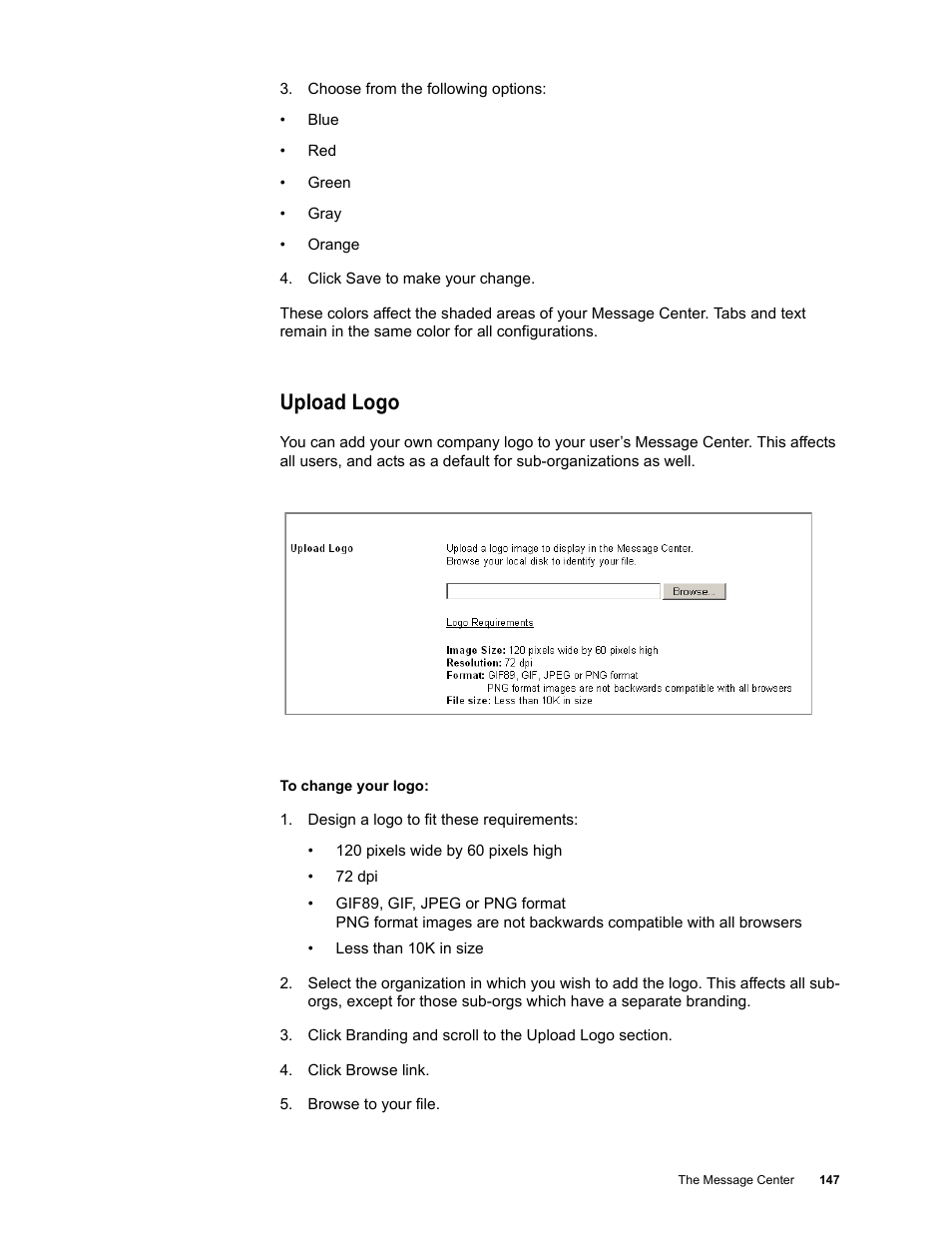 Upload logo | Google Message Security for Google Apps Administration Guide User Manual | Page 147 / 418