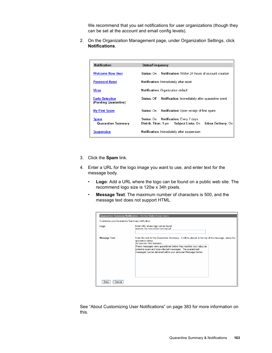 Google Message Security for Google Apps Administration Guide User Manual | Page 163 / 418