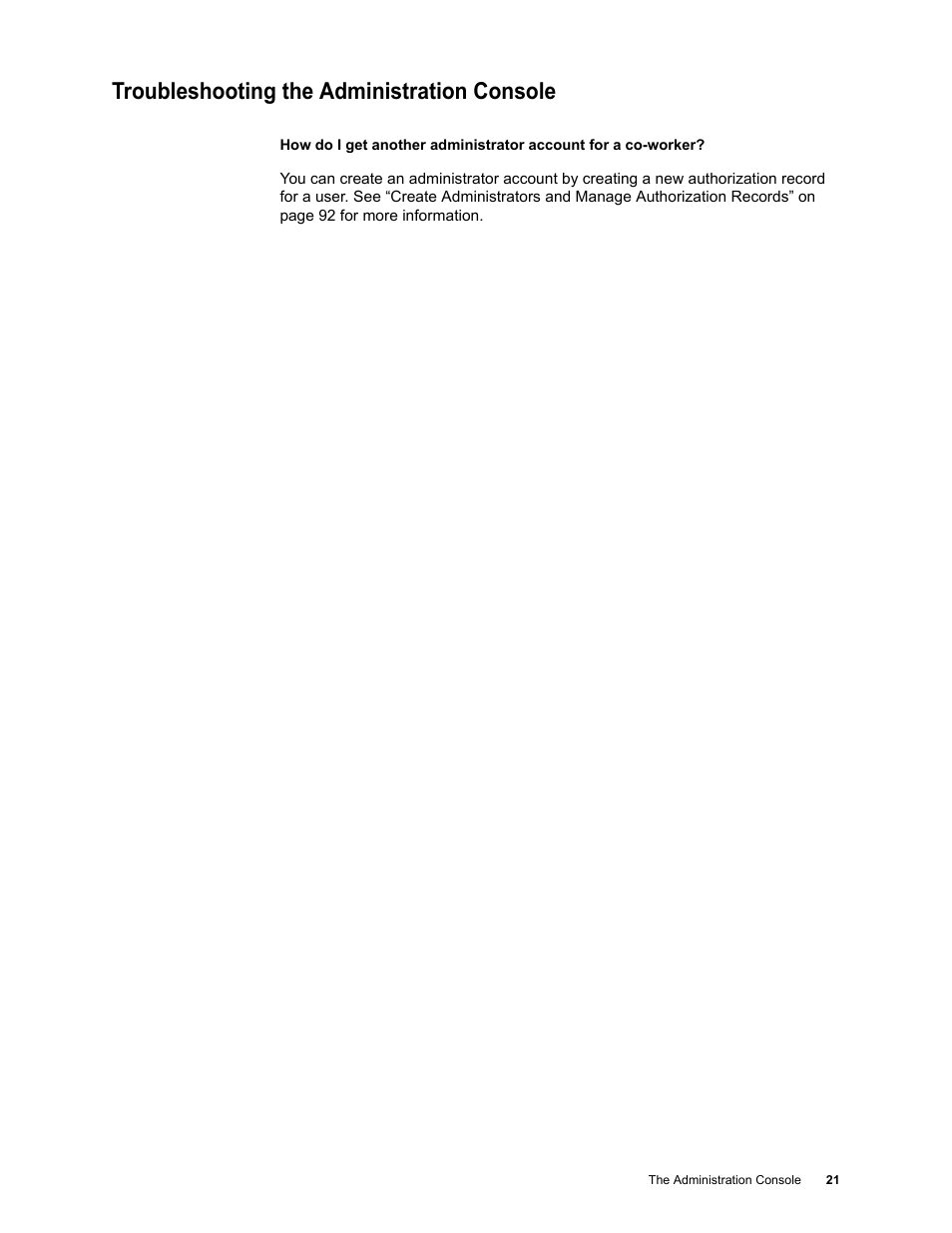 Troubleshooting the administration console | Google Message Security for Google Apps Administration Guide User Manual | Page 21 / 418