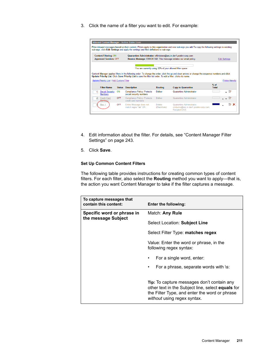Google Message Security for Google Apps Administration Guide User Manual | Page 211 / 418