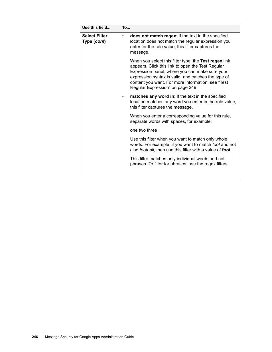 Google Message Security for Google Apps Administration Guide User Manual | Page 246 / 418