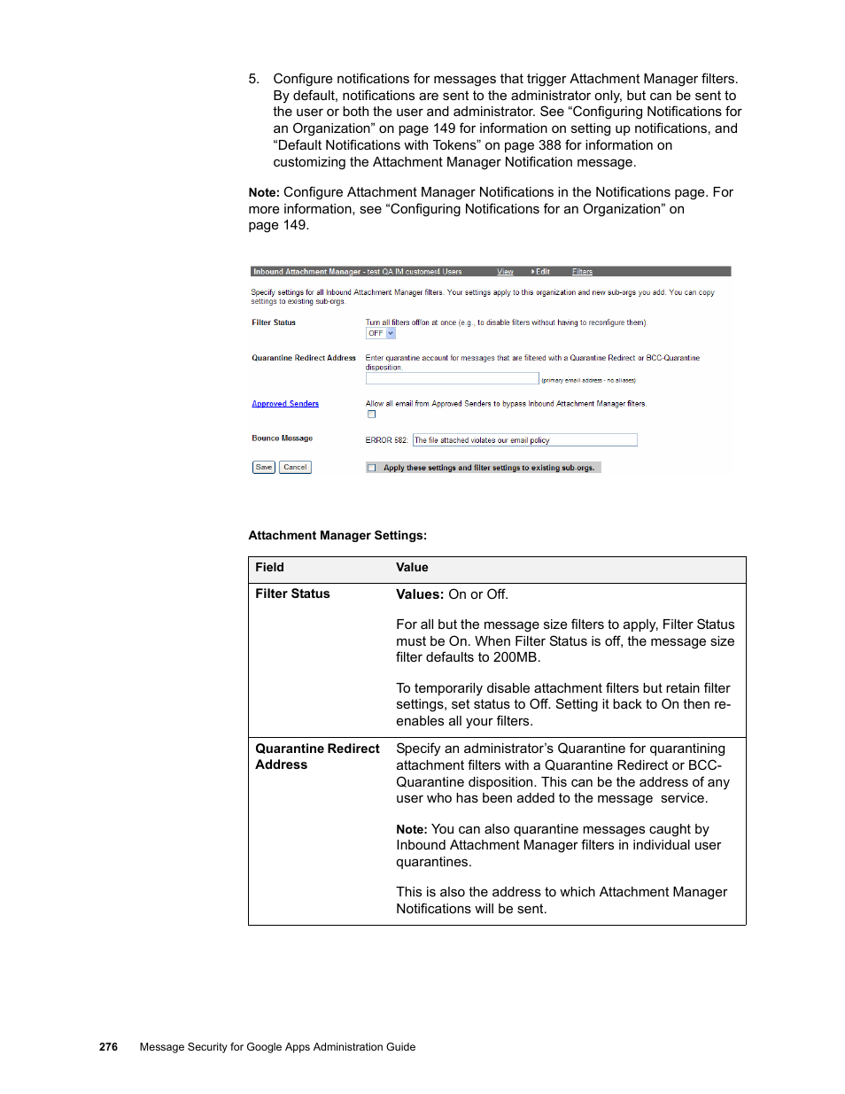 Google Message Security for Google Apps Administration Guide User Manual | Page 276 / 418