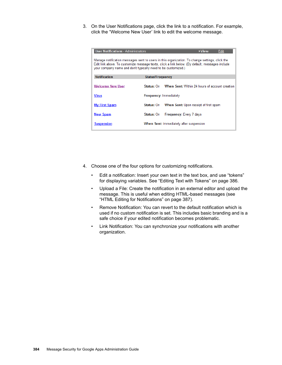 Google Message Security for Google Apps Administration Guide User Manual | Page 384 / 418