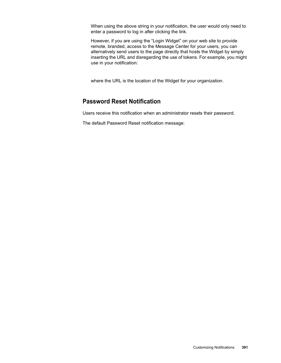 Password reset notification | Google Message Security for Google Apps Administration Guide User Manual | Page 391 / 418