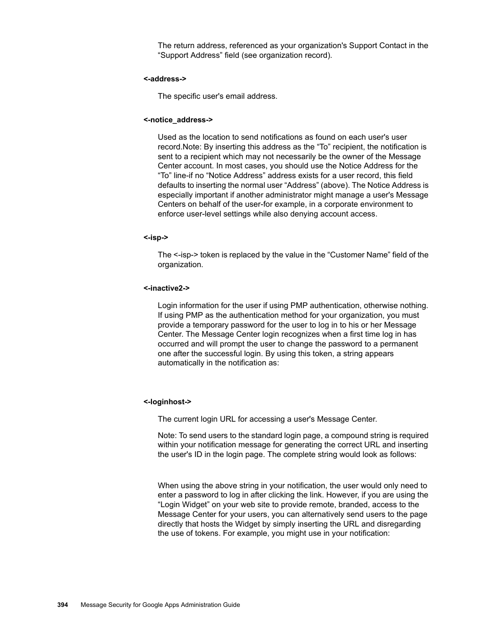 Google Message Security for Google Apps Administration Guide User Manual | Page 394 / 418