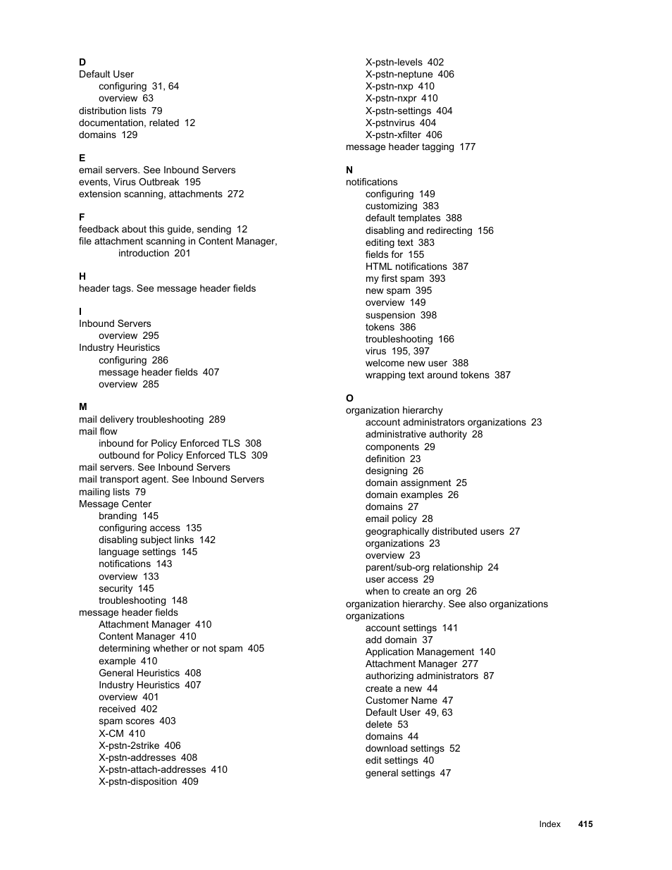 Google Message Security for Google Apps Administration Guide User Manual | Page 415 / 418