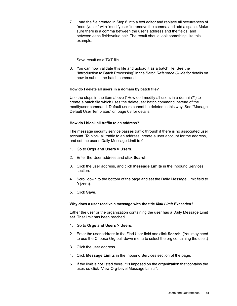 Google Message Security for Google Apps Administration Guide User Manual | Page 85 / 418