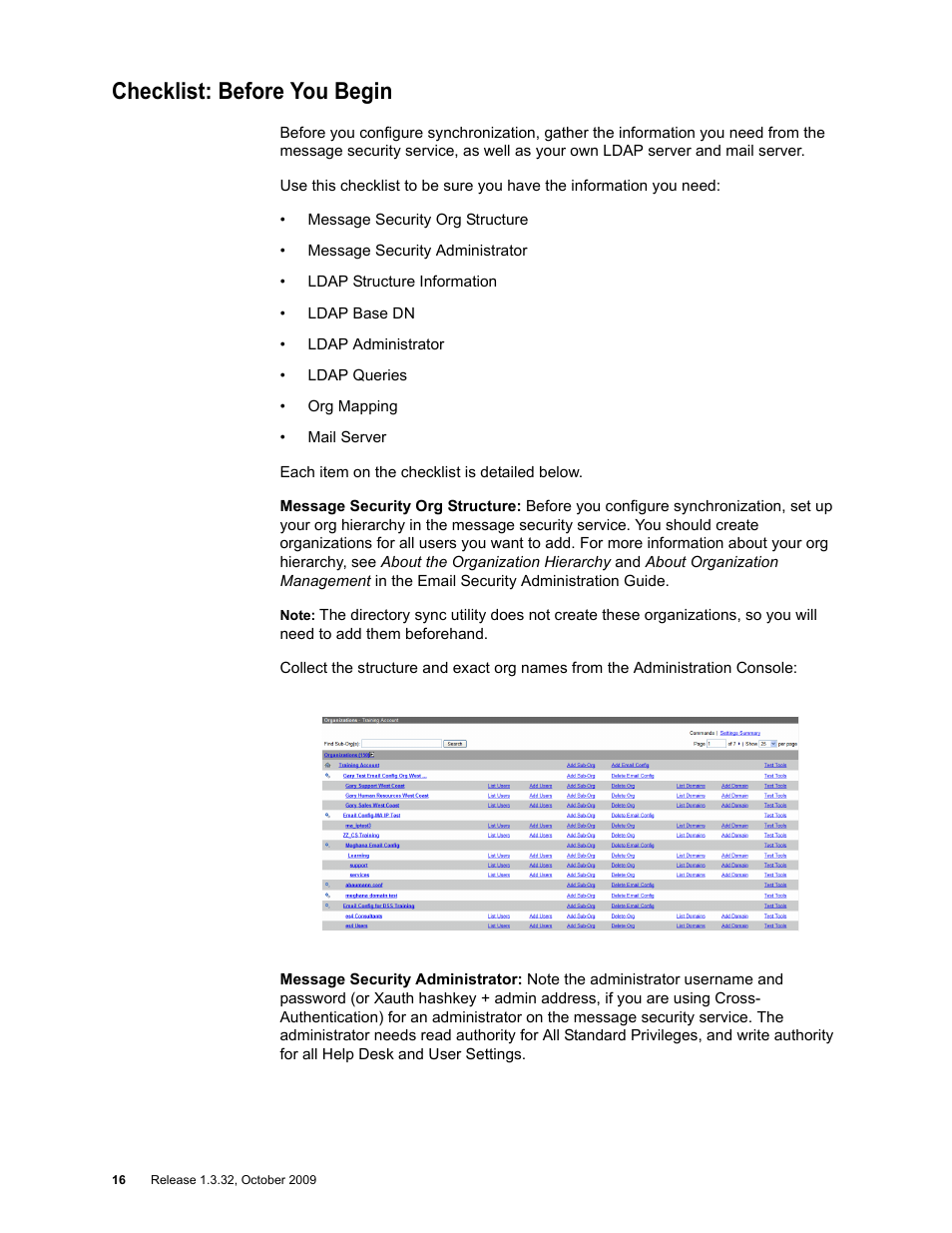 Checklist: before you begin | Google Apps Directory Sync for Postini Services Administration Guide User Manual | Page 14 / 73
