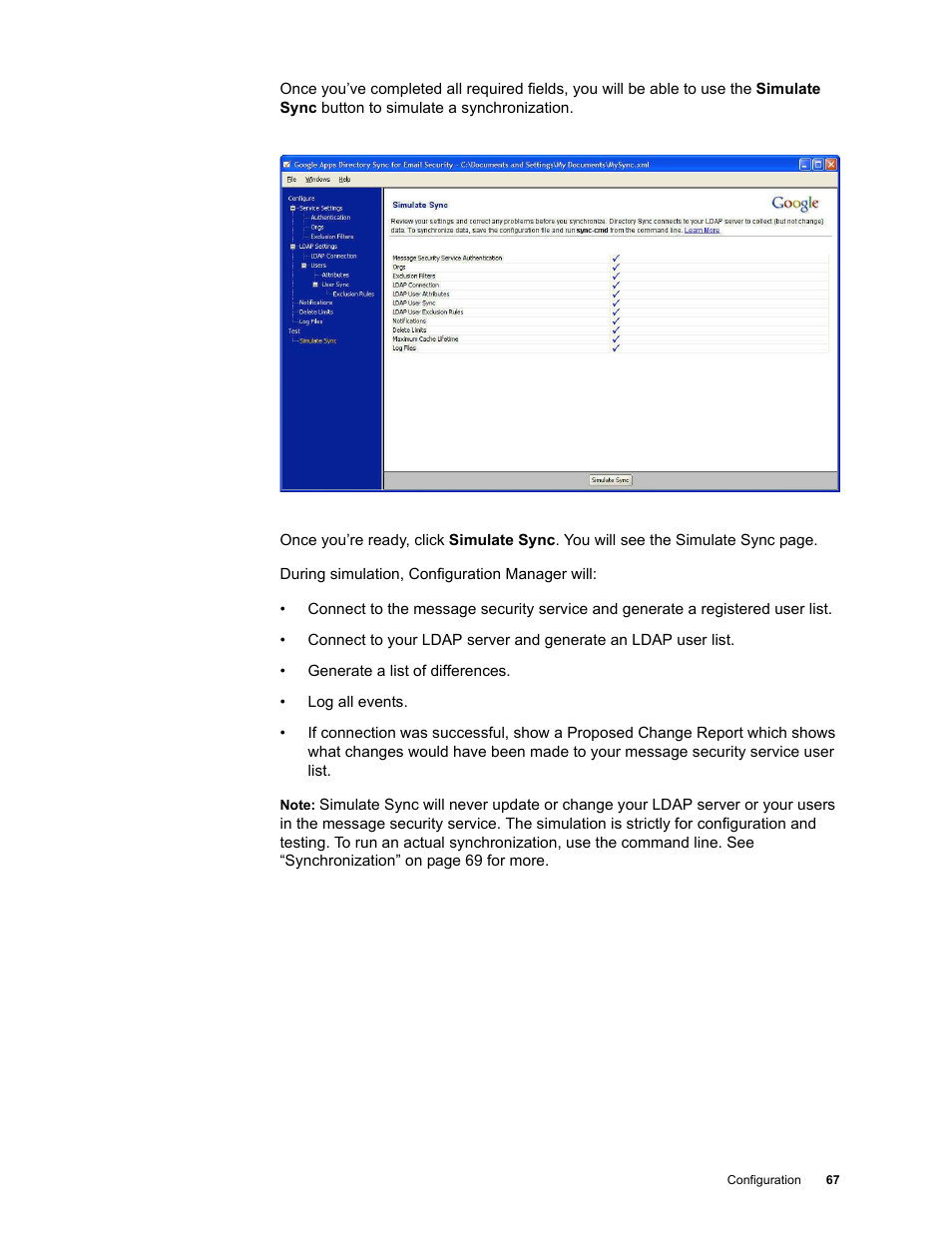 Google Apps Directory Sync for Postini Services Administration Guide User Manual | Page 64 / 73