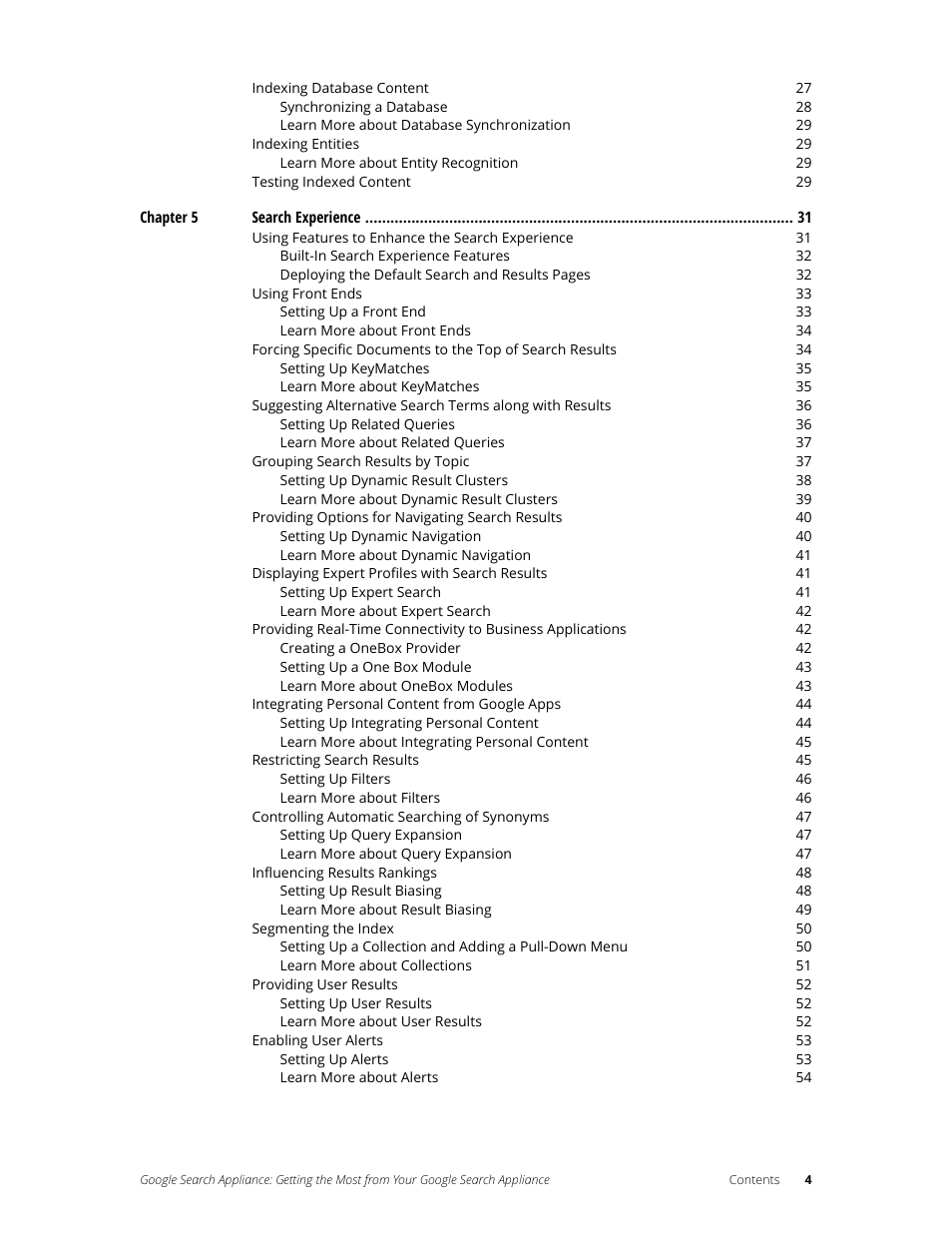 Google Search Appliance Getting the Most from Your Google Search Appliance User Manual | Page 4 / 82