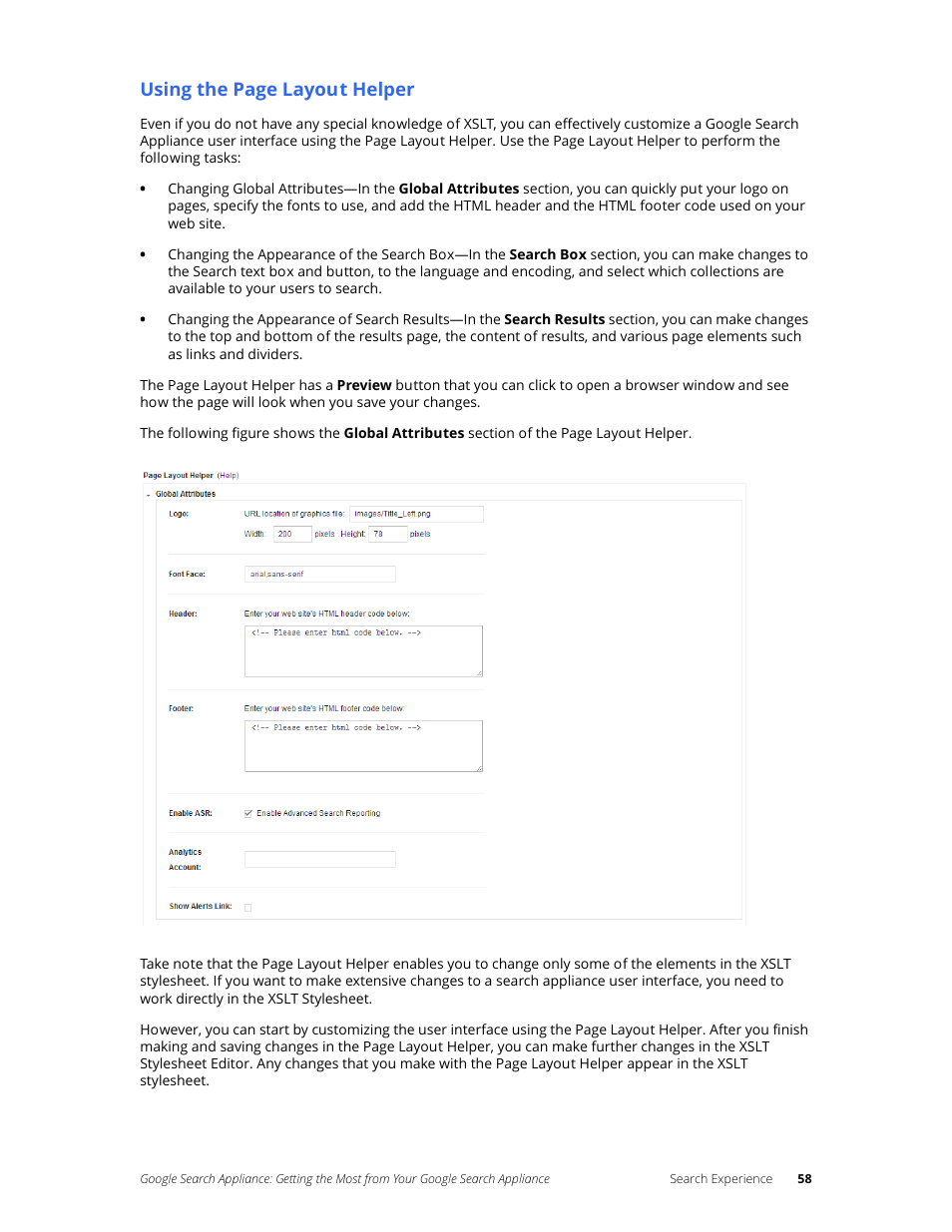 Using the page layout helper | Google Search Appliance Getting the Most from Your Google Search Appliance User Manual | Page 58 / 82