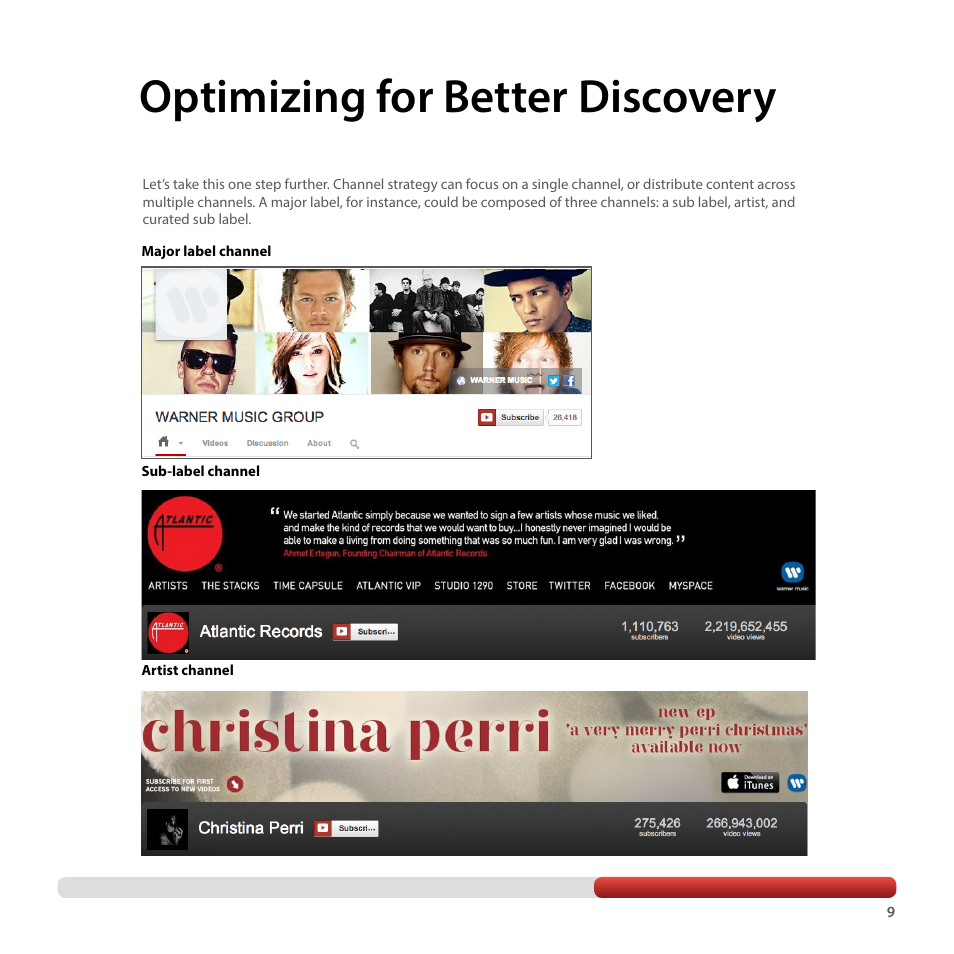 Optimizing for better discovery | Google YouTube Creator Playbook Guide Music User Manual | Page 9 / 40