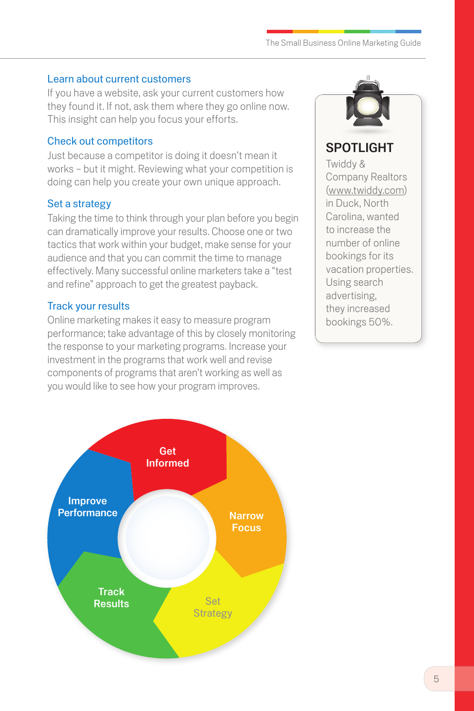 Spotlight | Google Small Business Online Marketing Guide User Manual | Page 5 / 20