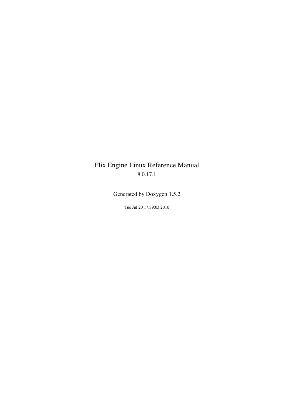 Google Flix Engine Linux Reference Manual User Manual | 545 pages