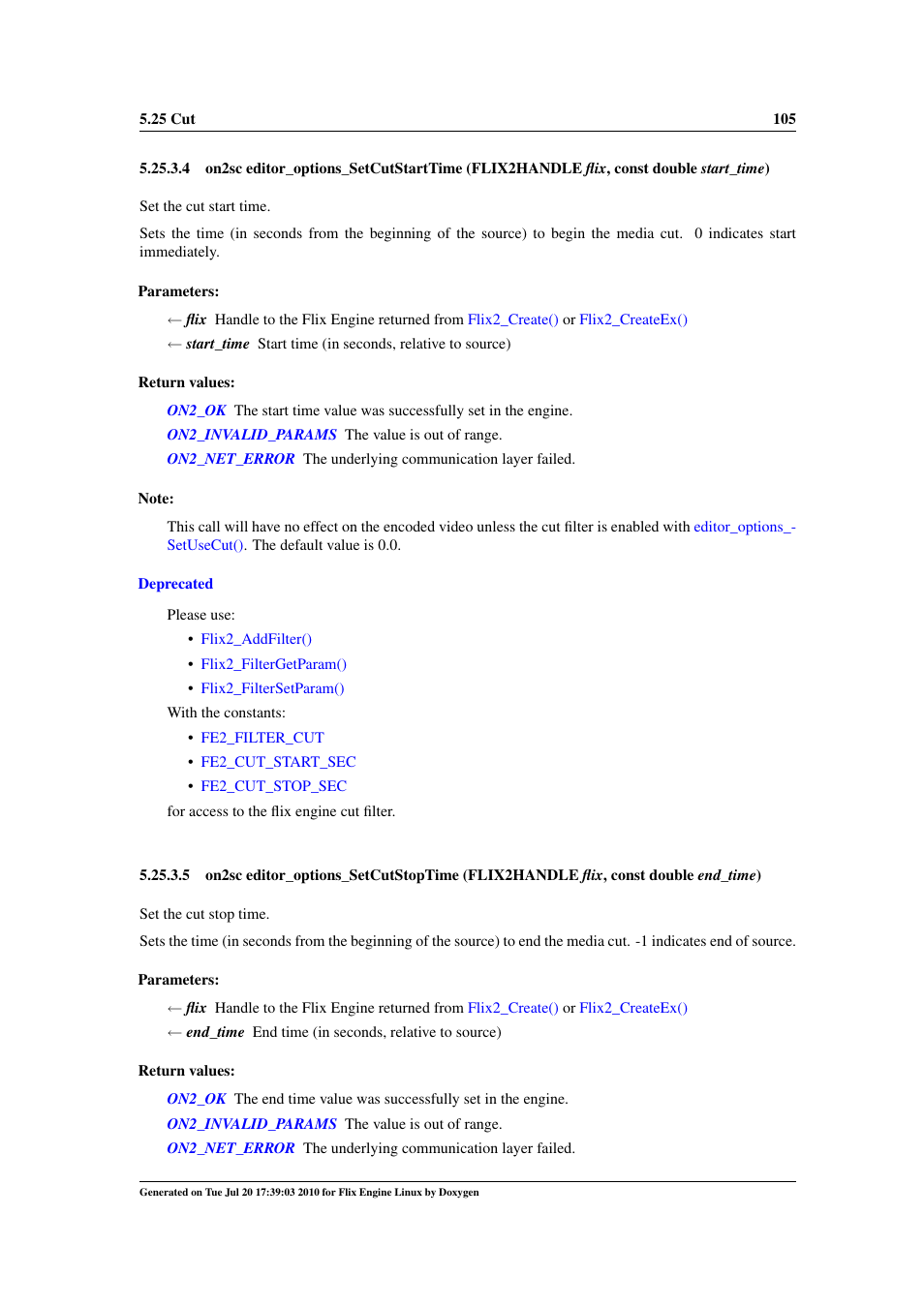 Editor_options_setcutstoptime | Google Flix Engine Linux Reference Manual User Manual | Page 111 / 545