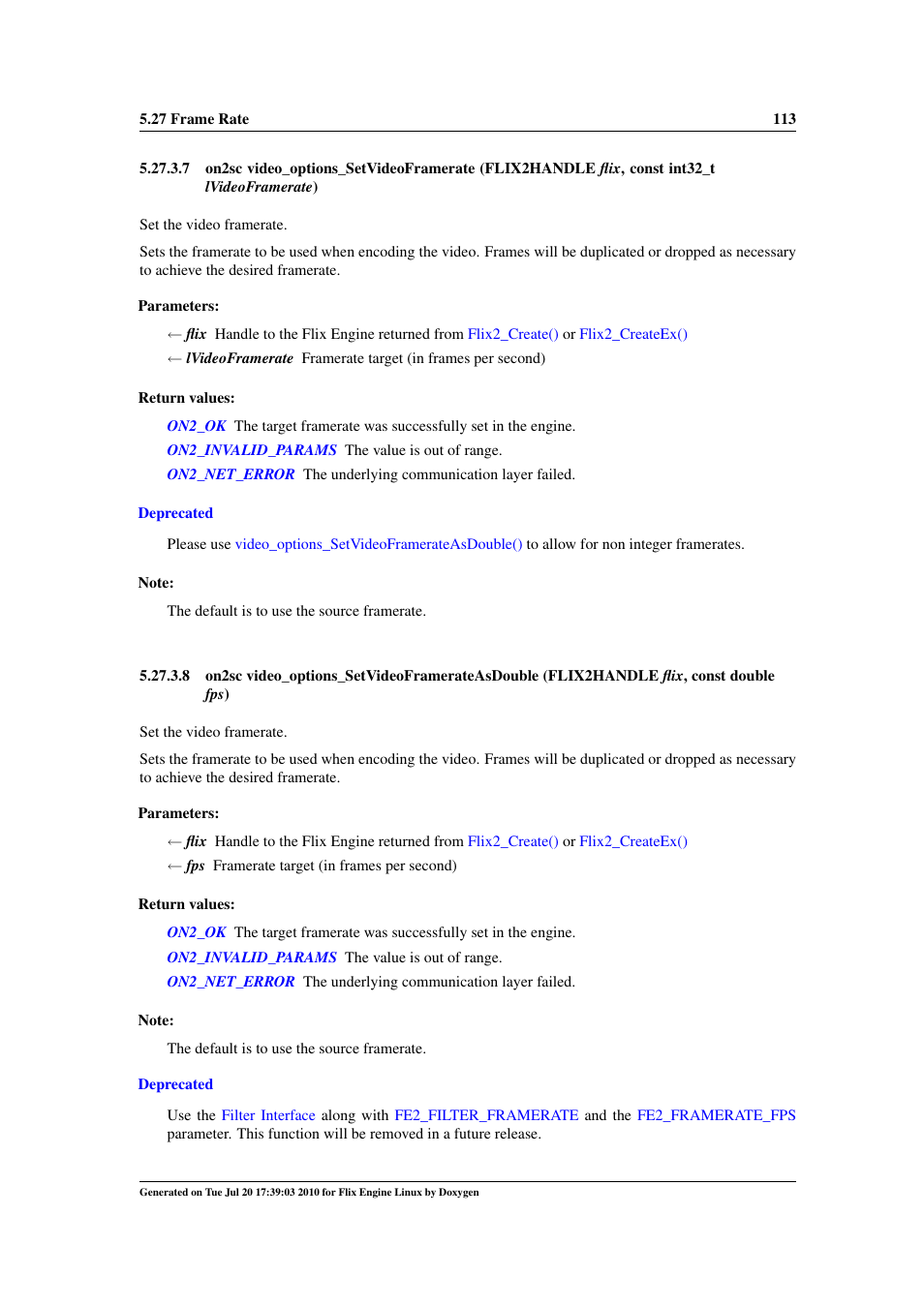 Video_options_setvideoframerateasdouble, Video_options_setvideoframerateasdouble() | Google Flix Engine Linux Reference Manual User Manual | Page 119 / 545