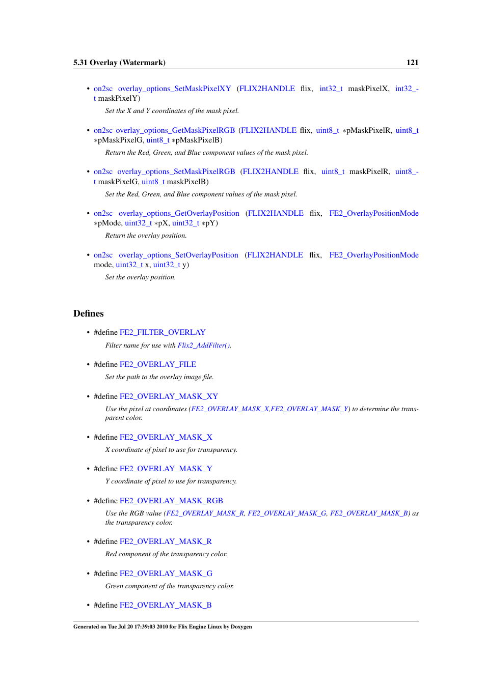 Defines | Google Flix Engine Linux Reference Manual User Manual | Page 127 / 545