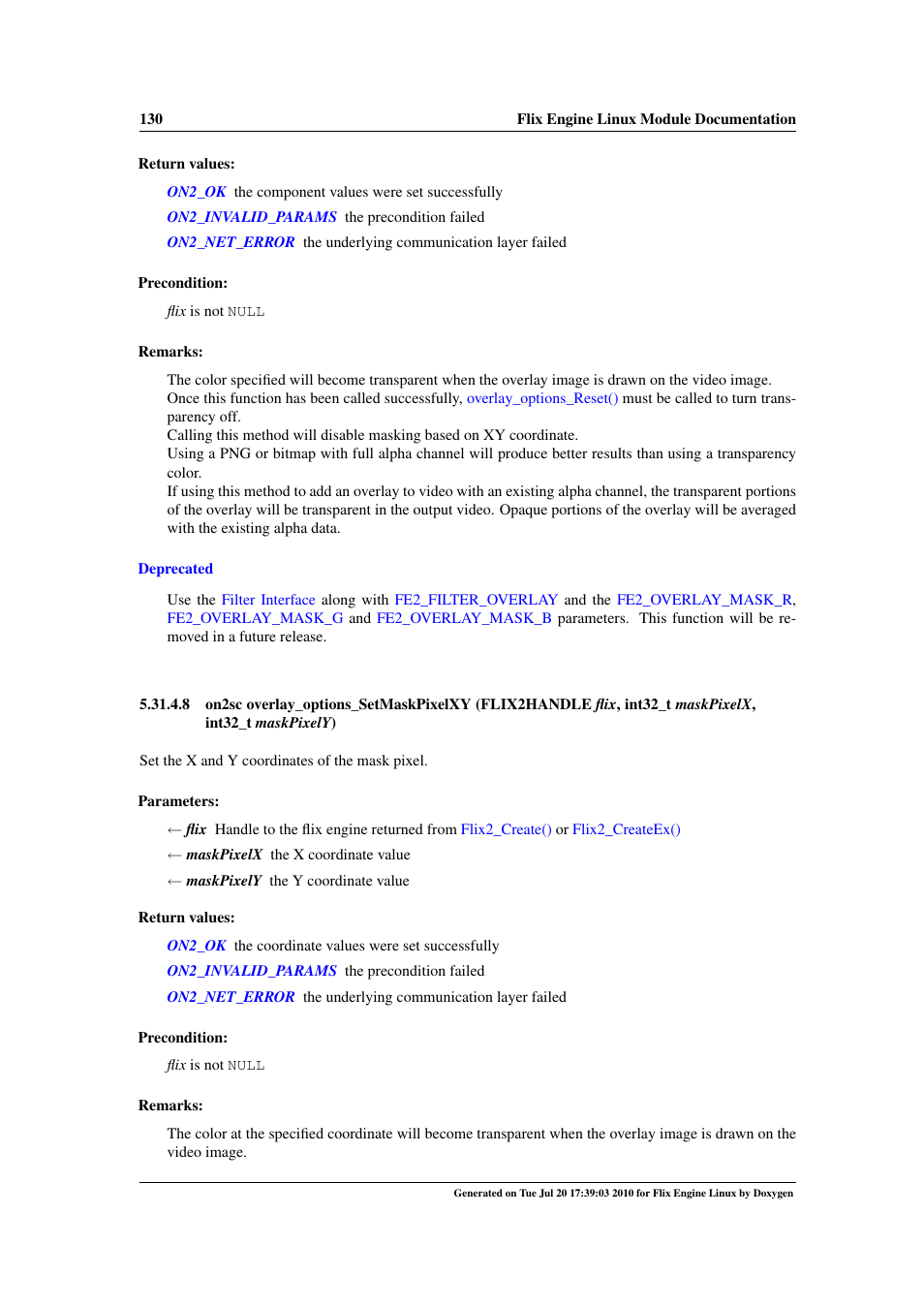 Overlay_options_setmaskpixelxy, Overlay_options_setmaskpixelxy() | Google Flix Engine Linux Reference Manual User Manual | Page 136 / 545