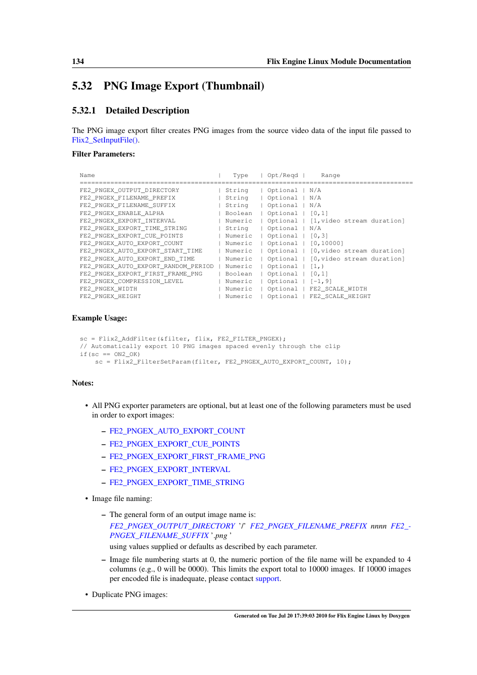Png image export (thumbnail), 32 png image export (thumbnail), Png exporter | 1 detailed description | Google Flix Engine Linux Reference Manual User Manual | Page 140 / 545