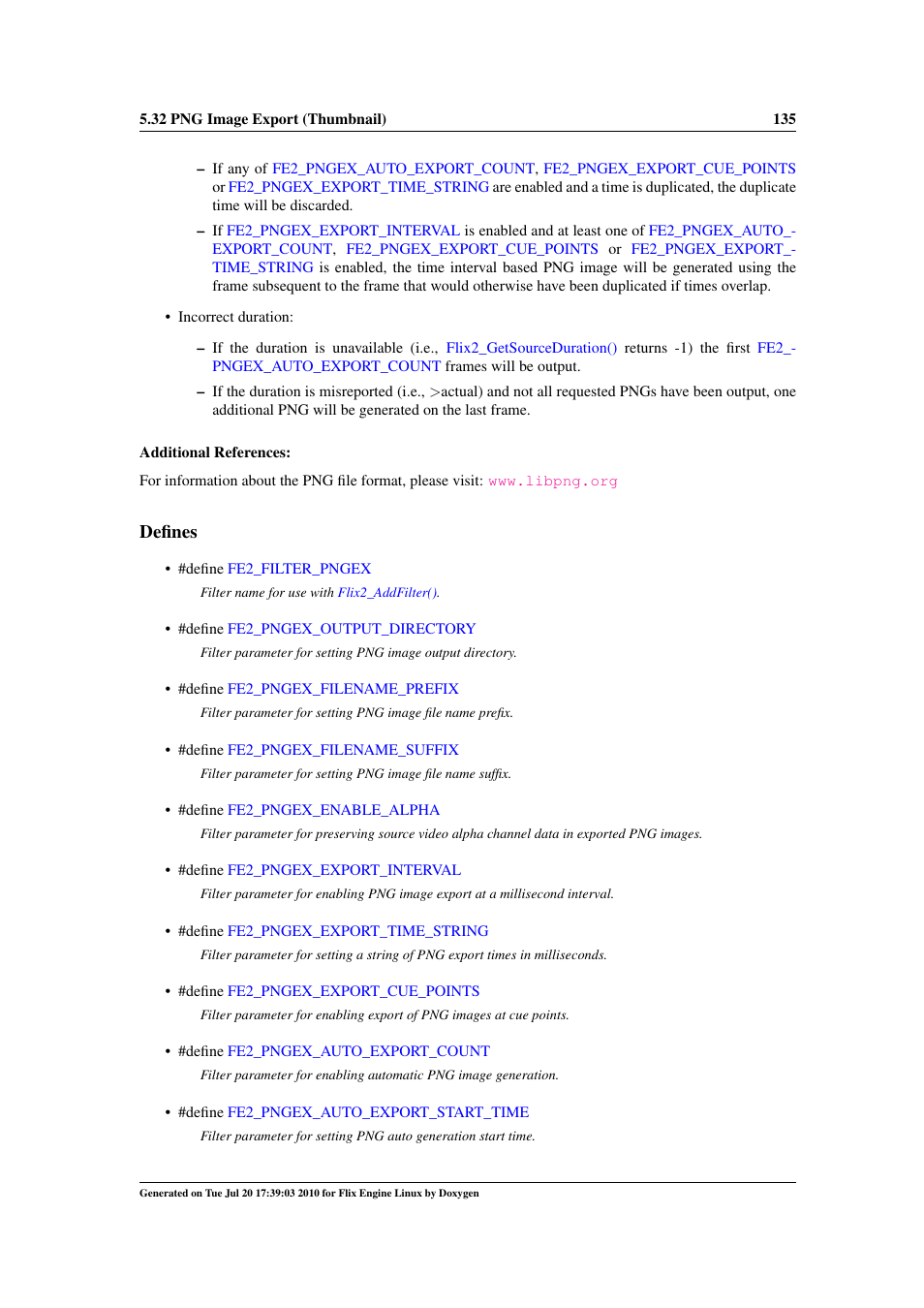Defines | Google Flix Engine Linux Reference Manual User Manual | Page 141 / 545