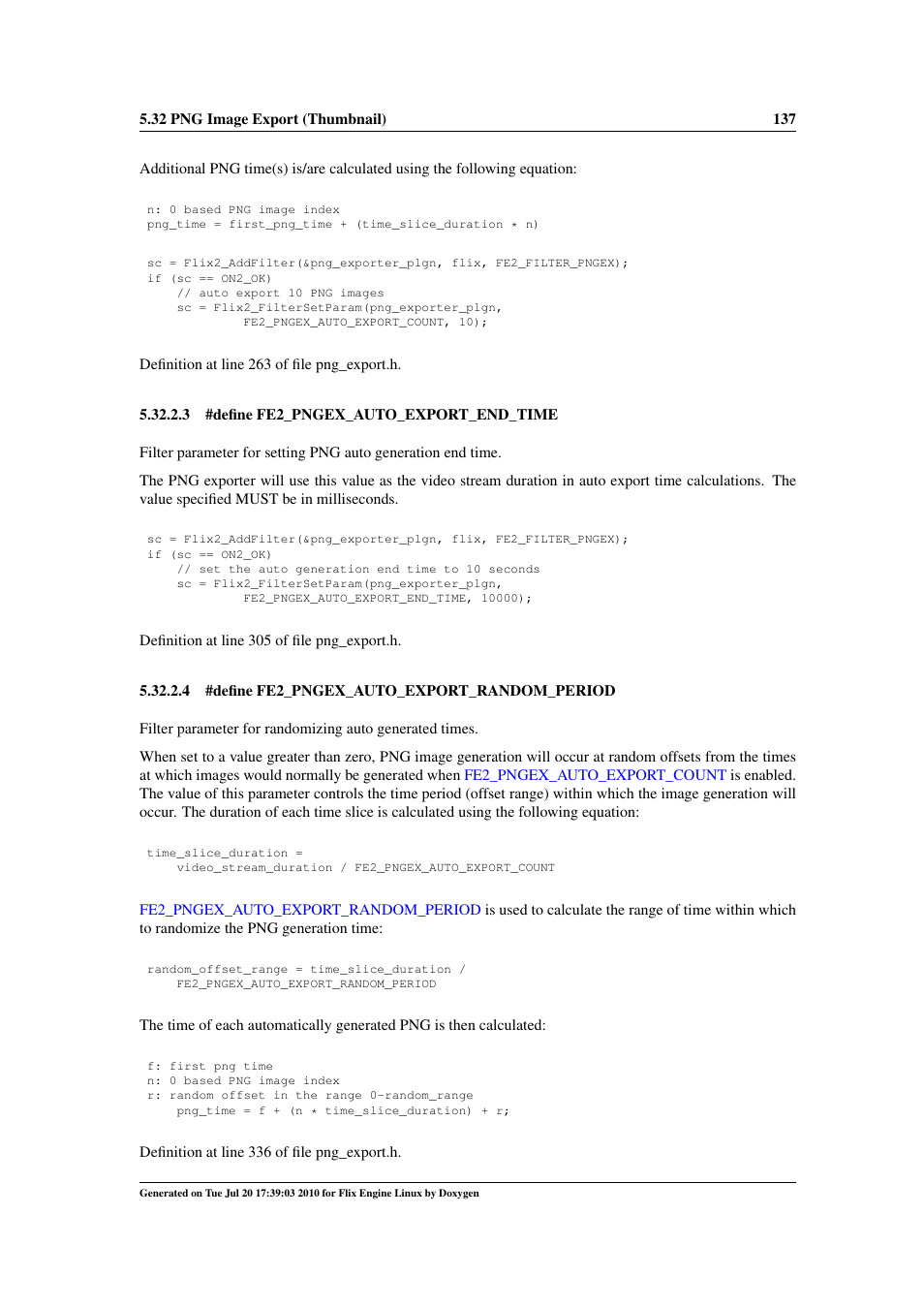 Fe2_pngex_auto_export_start_time, Fe2_pngex_auto_export_end_time, Fe2_pngex_auto_export_random_period | Google Flix Engine Linux Reference Manual User Manual | Page 143 / 545