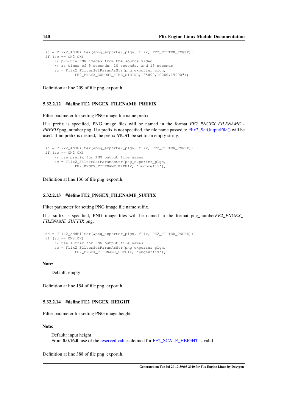 Fe2_pngex_output_directory, Fe2_pngex_filename_prefix, Pngex_filename_suffix | Fe2_pngex_filename_suffix, Fe2_pngex_height | Google Flix Engine Linux Reference Manual User Manual | Page 146 / 545