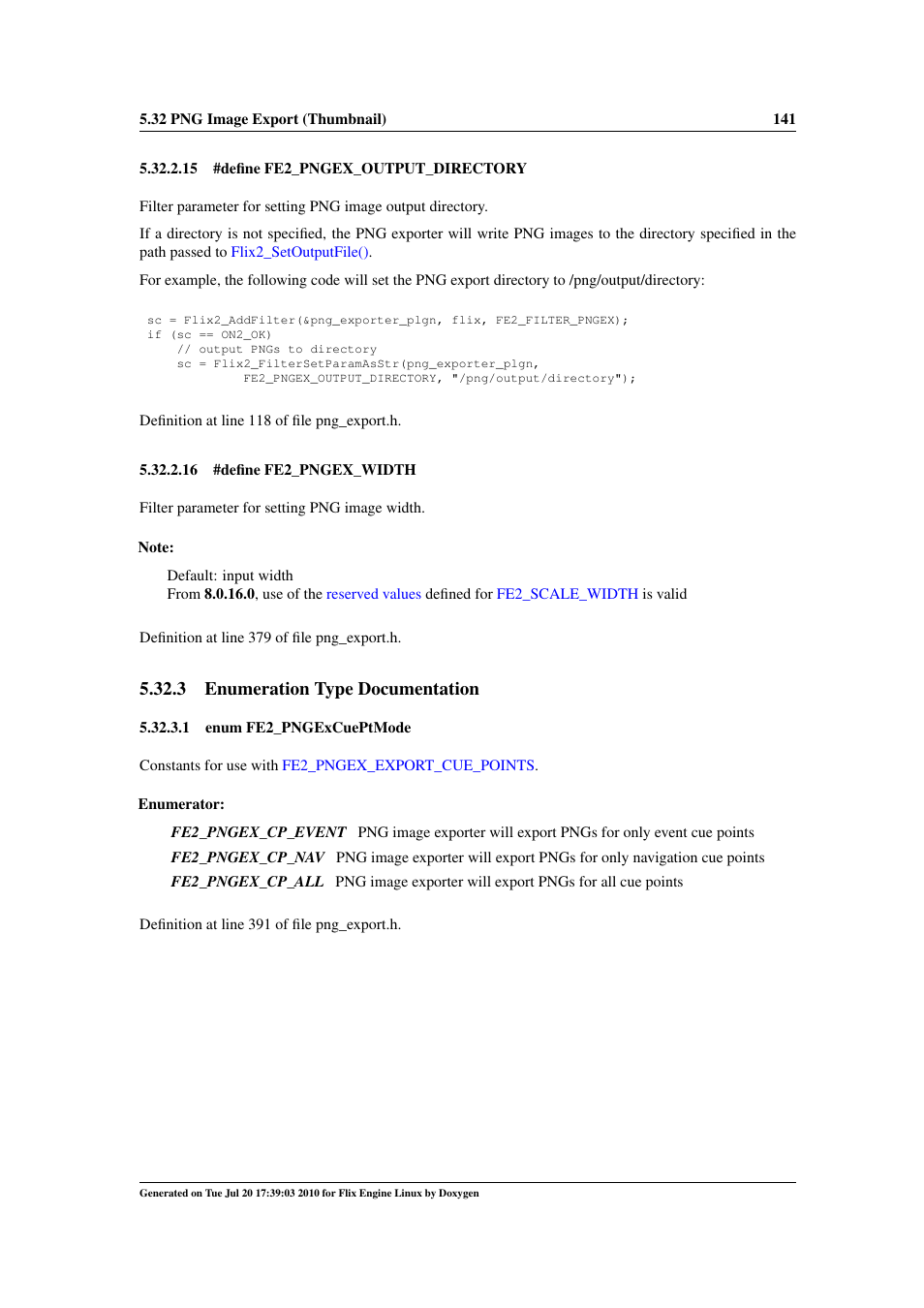 Fe2_pngex_width, Fe2_pngexcueptmode, Fe2_pngex_cp_event | Fe2_pngex_cp_nav, Fe2_pngex_cp_all, 3 enumeration type documentation | Google Flix Engine Linux Reference Manual User Manual | Page 147 / 545