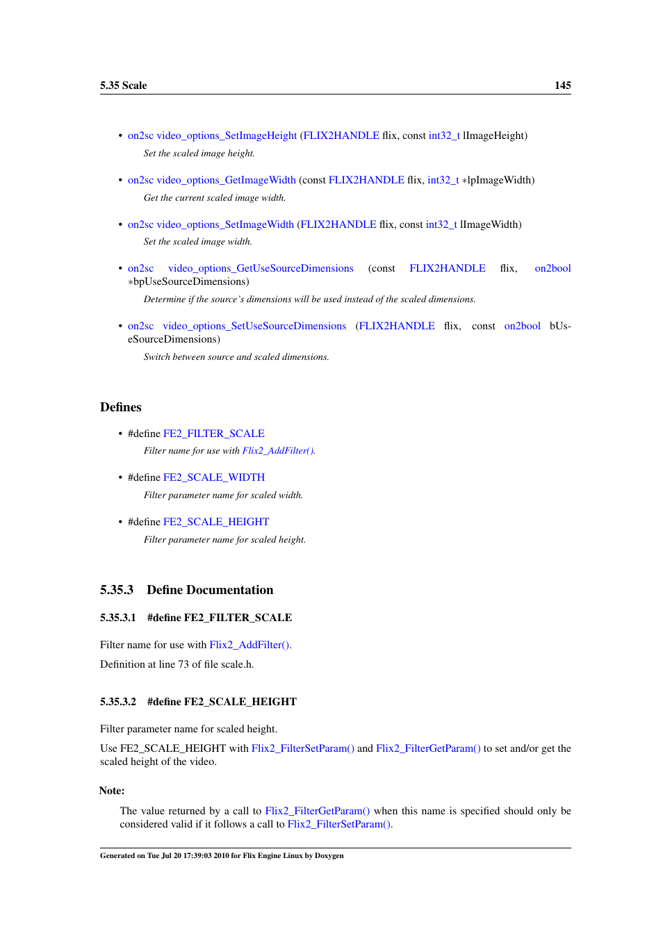 Defines, 3 define documentation | Google Flix Engine Linux Reference Manual User Manual | Page 151 / 545