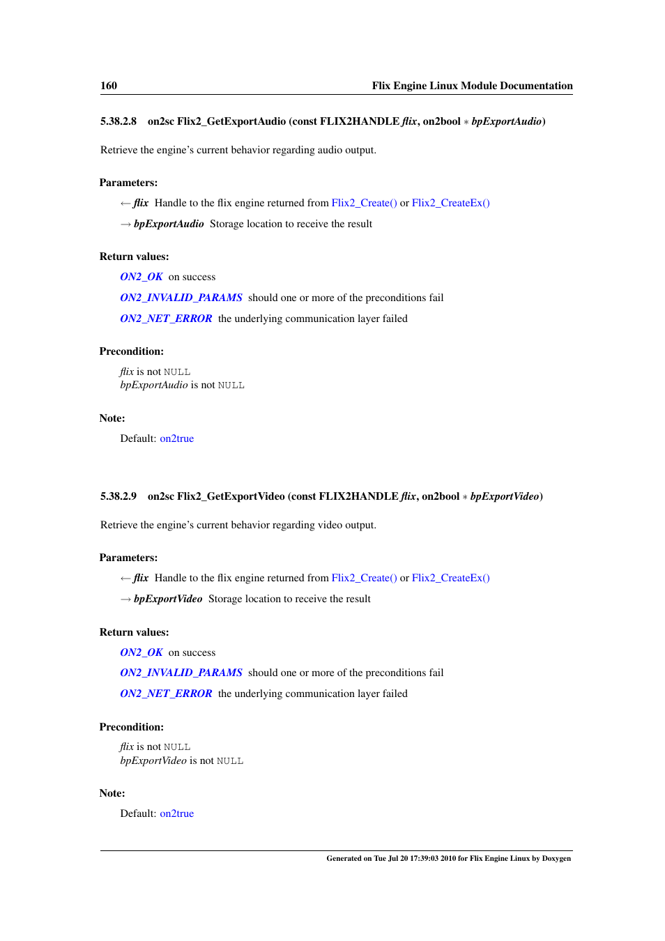 Flix2_getexportvideotype(), Flix2_getexportvideo, Flix2_getexportvideotype | Google Flix Engine Linux Reference Manual User Manual | Page 166 / 545
