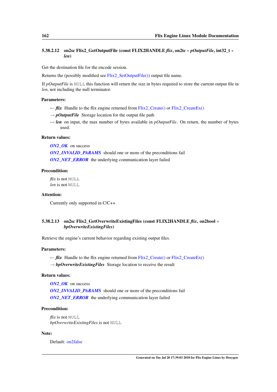 Flix2_getsourceduration(), Flix2_getoverwriteexistingfiles, Flix2_getsourceduration | Google Flix Engine Linux Reference Manual User Manual | Page 168 / 545
