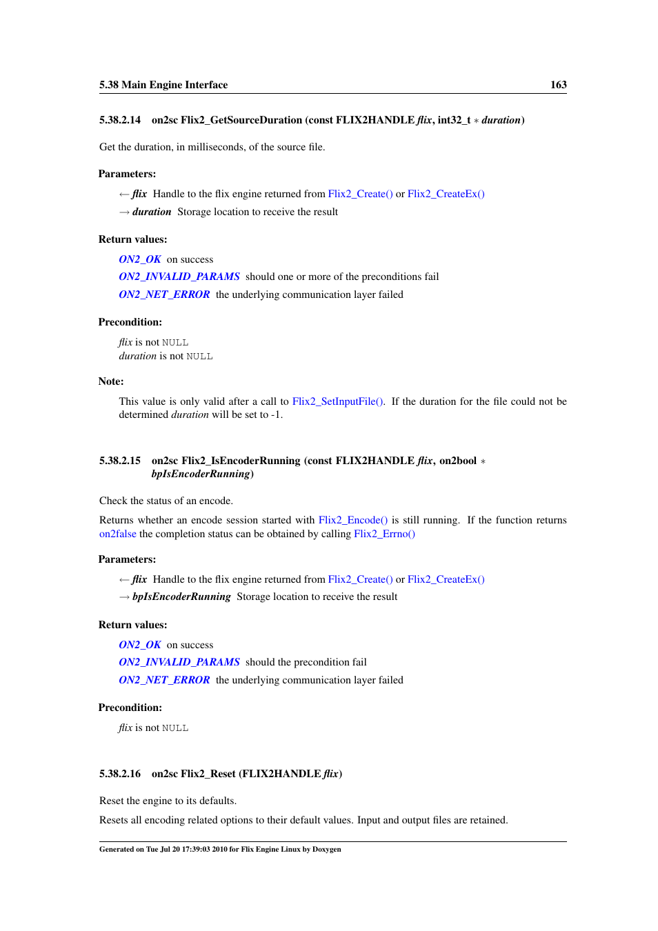 Flix2_isencoderrunning() | Google Flix Engine Linux Reference Manual User Manual | Page 169 / 545