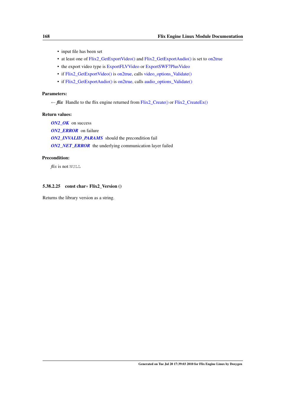 Flix2_version | Google Flix Engine Linux Reference Manual User Manual | Page 174 / 545
