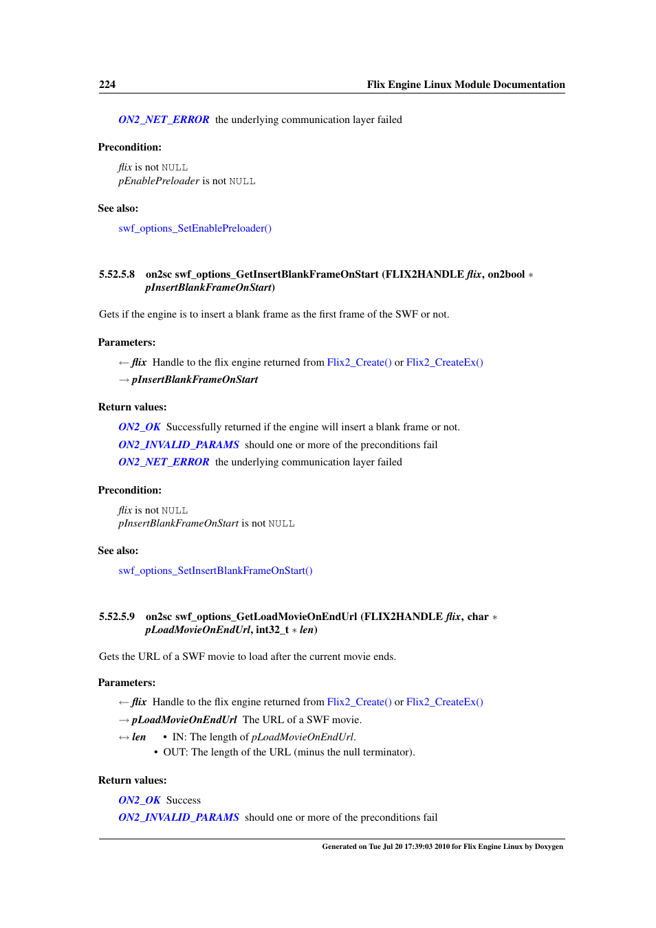 Swf_options_getinsertblankframeonstart, Swf_options_getloadmovieonendurl | Google Flix Engine Linux Reference Manual User Manual | Page 230 / 545