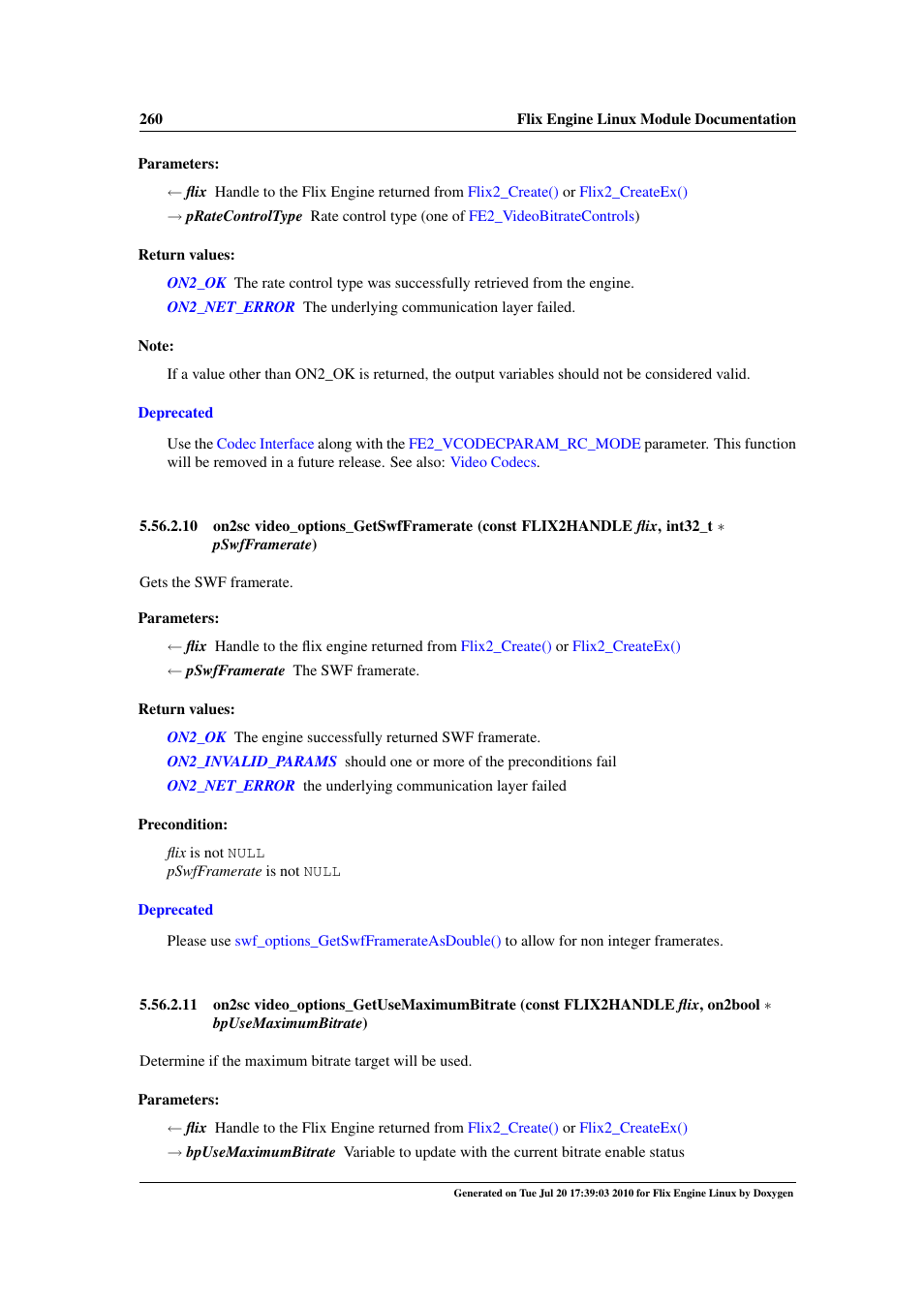 Video_options_getusemaximumbitrate, Video_options_getswfframerate | Google Flix Engine Linux Reference Manual User Manual | Page 266 / 545