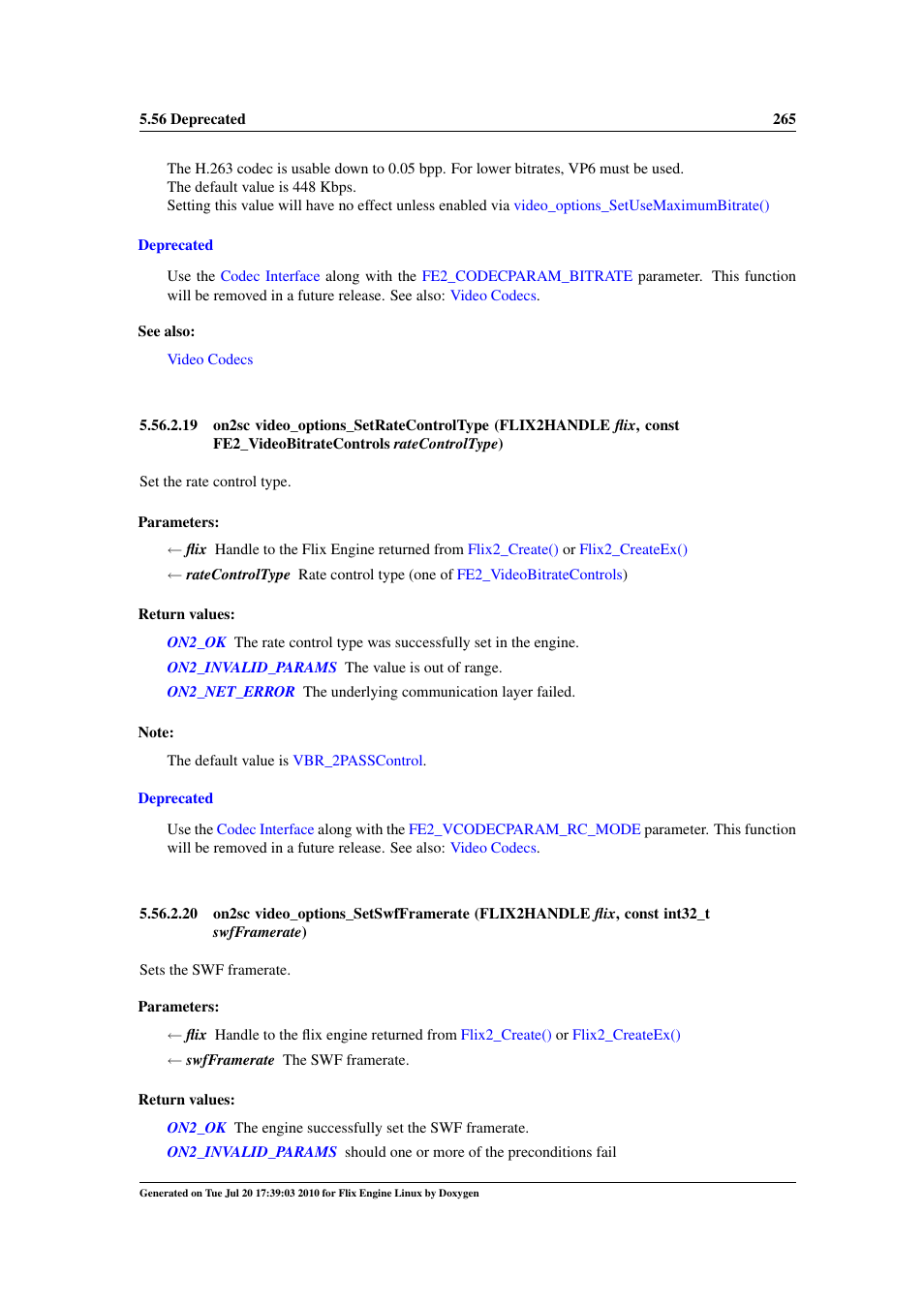 Video_options_setratecontroltype, Video_options_setswfframerate | Google Flix Engine Linux Reference Manual User Manual | Page 271 / 545