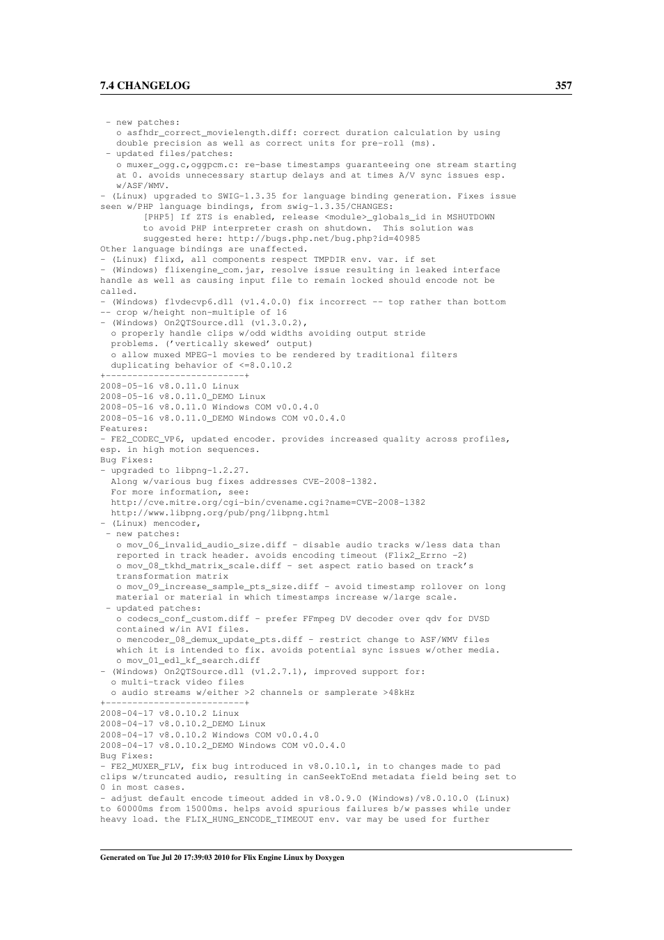 Google Flix Engine Linux Reference Manual User Manual | Page 363 / 545