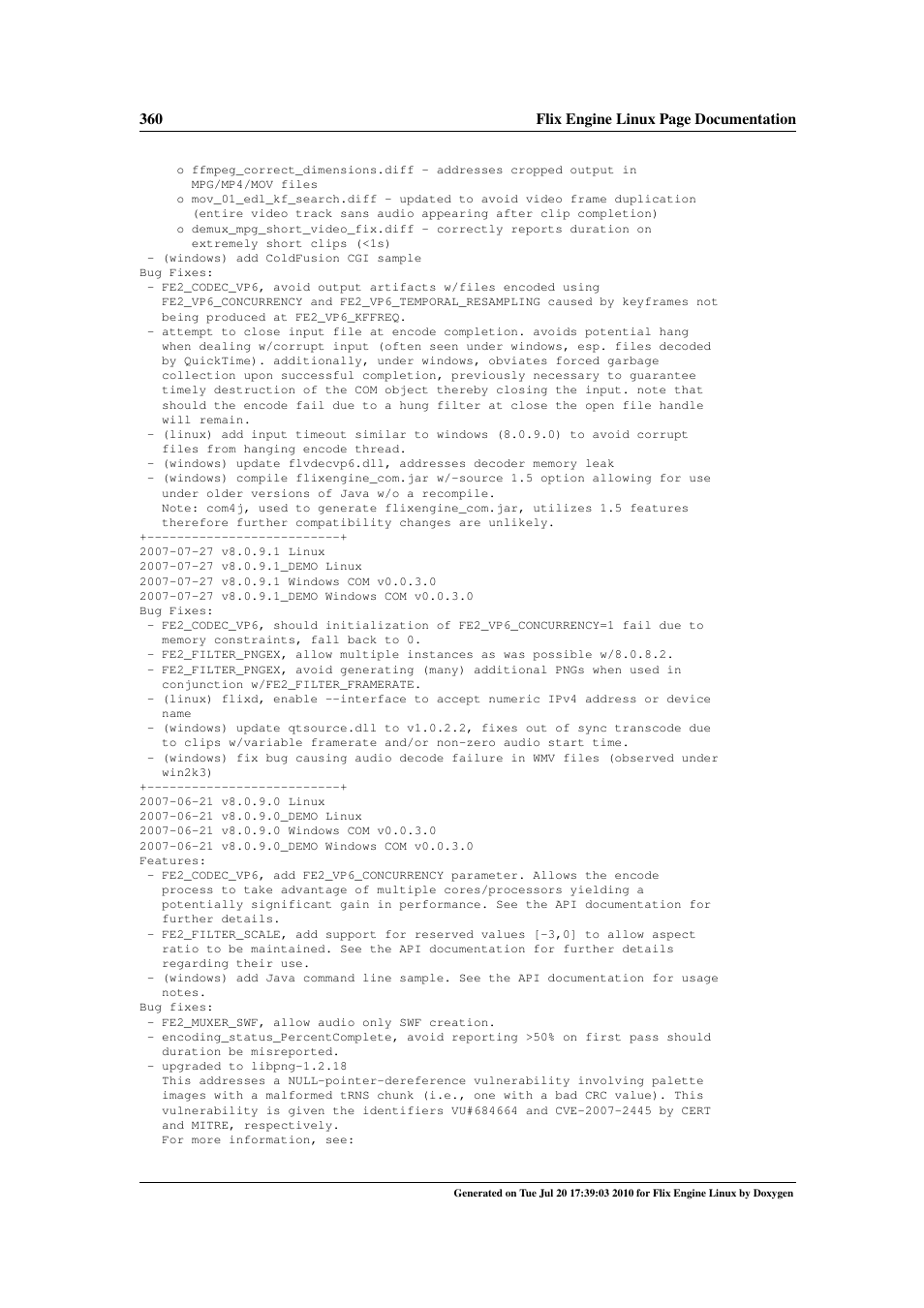 Google Flix Engine Linux Reference Manual User Manual | Page 366 / 545